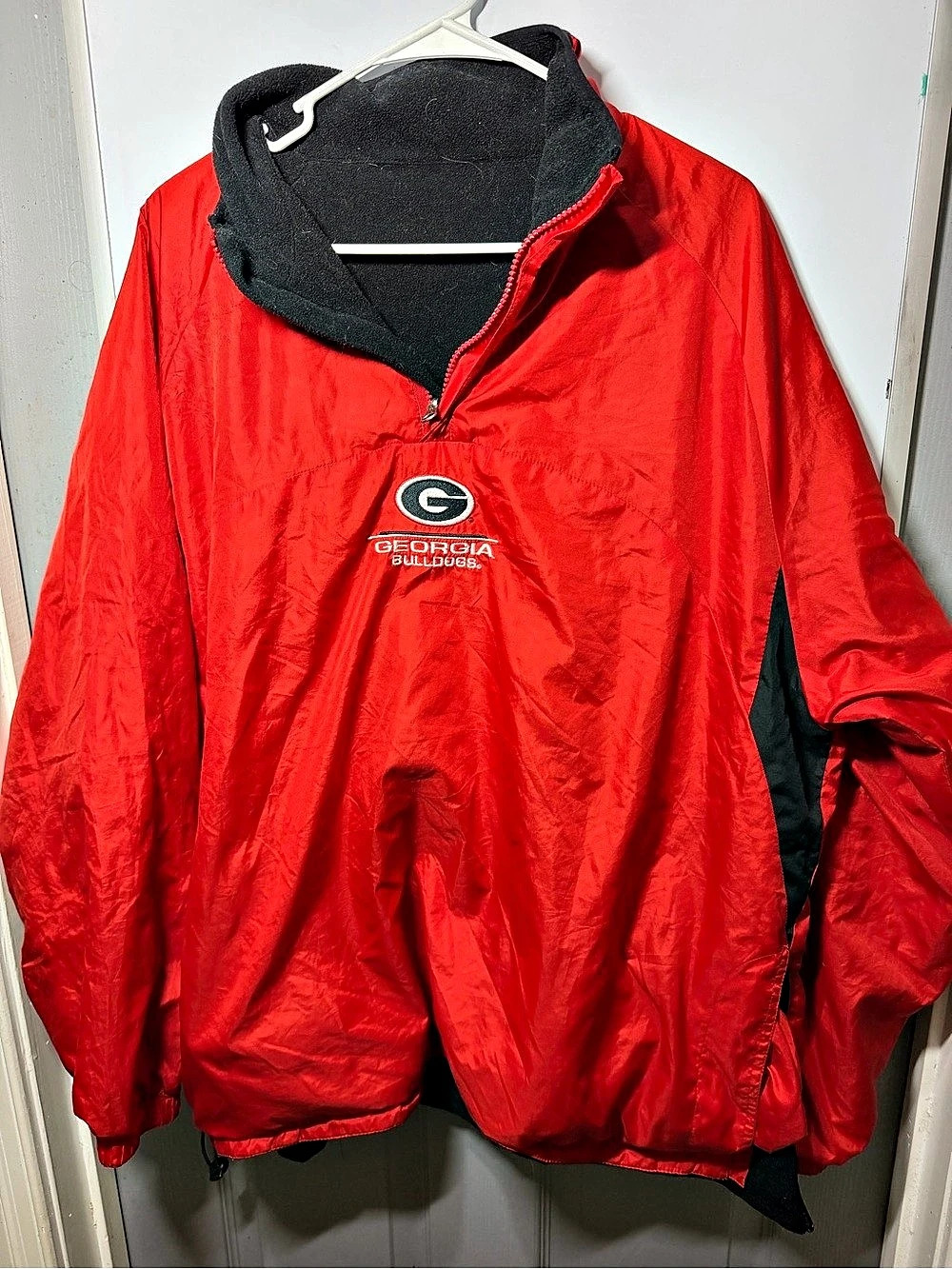 Georgia Red Pullover Windbreaker
